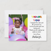 Carte De Remerciements Cute photo plat (Devant)