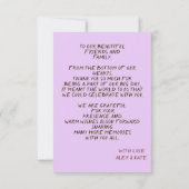 Carte De Remerciements Cute Sloth Couple Wedding Thank You (Dos)