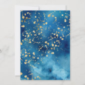 Carte De Remerciements Cute Teddy Bear Baby Boy Douche (Dos)