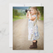 Carte De Remerciements Cute Teddy Hot Air Balloon Enfants Photo Anniversa (Dos)