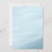 Carte De Remerciements Cute Watercolor Cloud Baby Boy Shower (Dos)