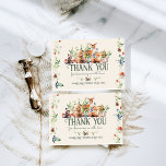 Carte De Remerciements Cute Woodland Animal Adventure Baby shower neutre<br><div class="desc">Cute Woodland Animal Adventure Baby shower neutre Invitation</div>