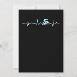 Carte De Remerciements cycliste génial heartbeat VTT vélo