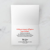 Carte de remerciements d'accueil de Realtor (Intérieur)