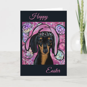 CARTE DE REMERCIEMENTS DACHSHUND