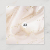 Carte de remerciements d'affaires Gold Satin Parti (Dos)