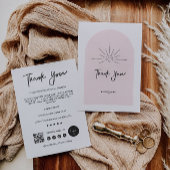 Carte de remerciements d'affaires moderne et modif