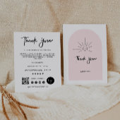 Carte de remerciements d'affaires moderne et modif