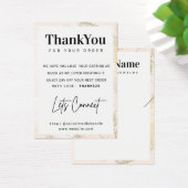 Carte de remerciements d'affichage du collier de l (Bureau)