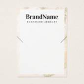 Carte de remerciements d'affichage du collier de l (Dos)