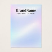 Carte de remerciements d'affichage du nom holograp (Dos)