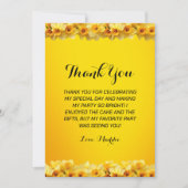 Carte De Remerciements Daffodil personnalisable Mars Fleur de naissance A (Devant)