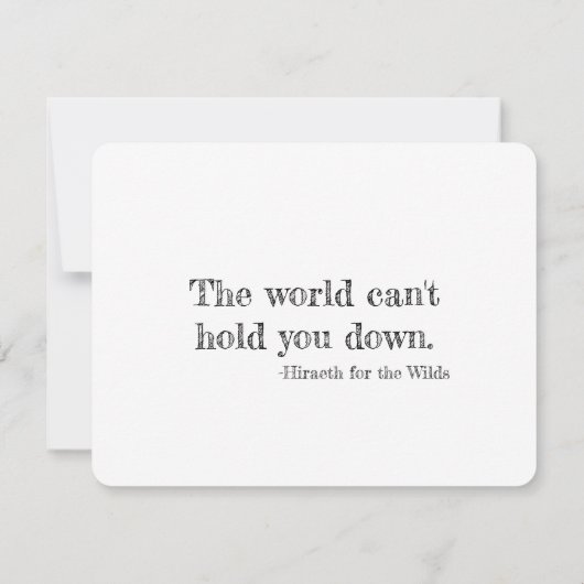 Carte de remerciements d'aigle à flammes (Dos)