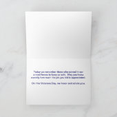 Carte de remerciements d'aigle et de drapeau de (Intérieur)