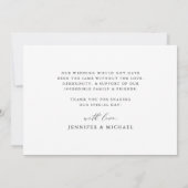 Carte De Remerciements Dainty Floral Sage Mariage vert (Dos)