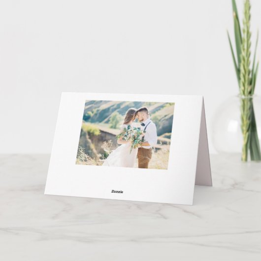 Carte De Remerciements Dainty Script Forever Remerciements Mariage Remerc (Dos)