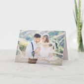 Carte De Remerciements Dainty Script Forever Remerciements Mariage Remerc (Devant)