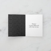 Carte De Remerciements Daisy Doodle Sur Pois (Intérieur)