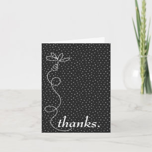 Carte De Remerciements Daisy Doodle Sur Pois