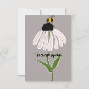 Carte De Remerciements Daisy et Bee Adorable Art Card