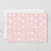 Carte De Remerciements Daisy Rainbow Retro Anniversaire (Dos)