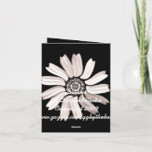 Carte De Remerciements Daisy Thank (Dos)