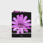 Carte De Remerciements Daisy Thank (Dos)