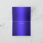 Carte de remerciements Damas argenté et diamant bl (Intérieur)