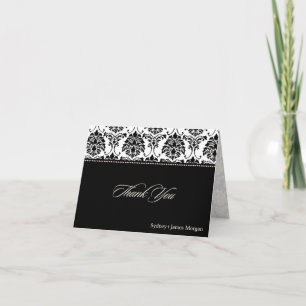 Carte De Remerciements Damask