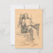 Carte De Remerciements Dame (Devant)