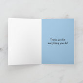 Carte De Remerciements Dame du déjeuner (Intérieur)