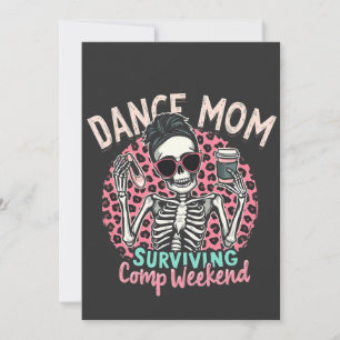 Carte De Remerciements Dance Maman Survie Comp Week-end