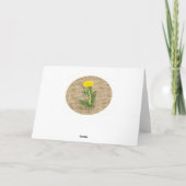 Carte de remerciements Dandelion (Dos)