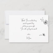 Carte De Remerciements Dandelion premier anniversaire (Devant)