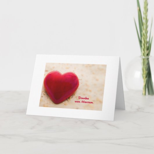 Carte De Remerciements Danke von Herzen (Devant)