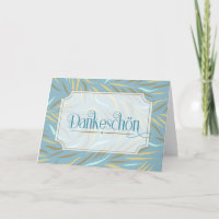 Dankeschon Sky Blue Botanique Allemand