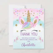 Carte de remerciements d'anniversaire (Devant)