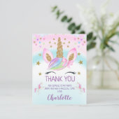 Carte de remerciements d'anniversaire (Debout devant)