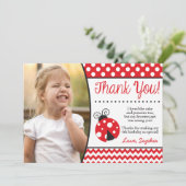 Carte de remerciements d'anniversaire de (Debout devant)