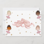 Carte de remerciements d'anniversaire de Ballerina (Dos)