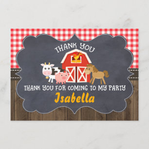 Carte de remerciements d'anniversaire de cadre de