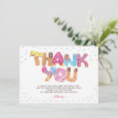 Carte de remerciements d'anniversaire de Candyland (Debout devant)