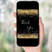 Carte de remerciements d'anniversaire de confetti 