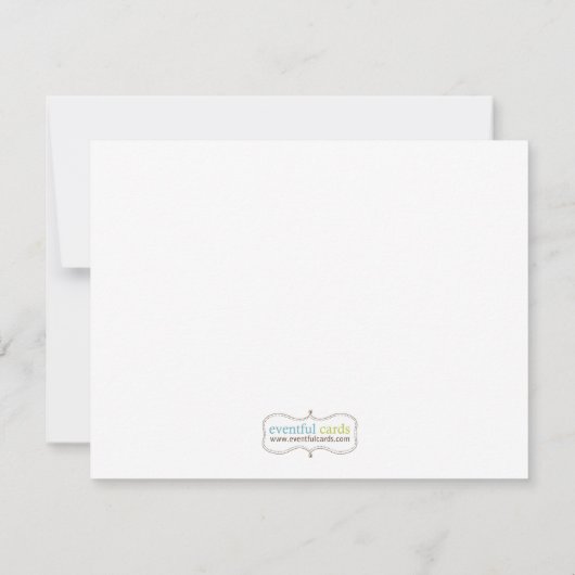 Carte de remerciements d'anniversaire de construct (Dos)