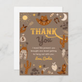 Carte de remerciements d'anniversaire de Cowboy |  (Devant / Derrière)