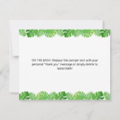 Carte de remerciements d'anniversaire de Cute Dino (Dos)