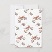 Carte de remerciements d'anniversaire de Dirt Bike (Dos)