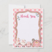 Carte de remerciements d'anniversaire de ferme (Devant)