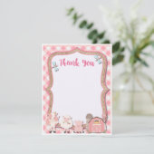 Carte de remerciements d'anniversaire de ferme (Debout devant)