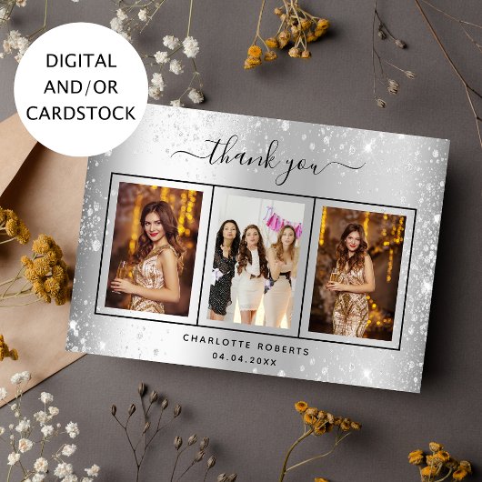 Carte de remerciements d'anniversaire de la partie